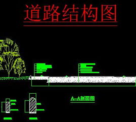 某园林道路绿化施工图纸免费下载 园林绿化及施工